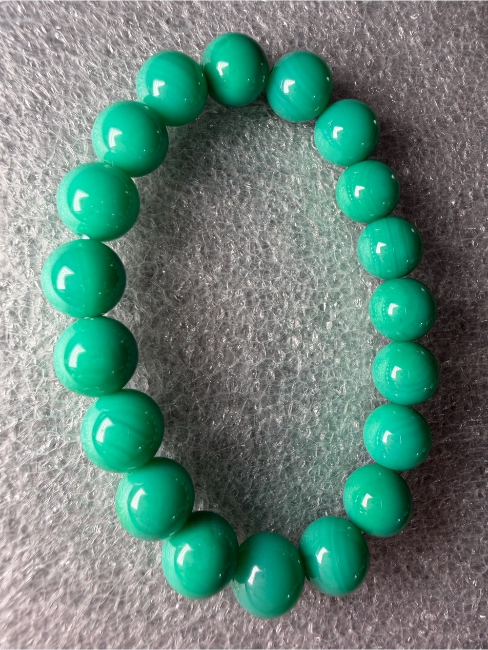 Gorgeous 10MM Turquoise Agate Natural Crystal Bracelet